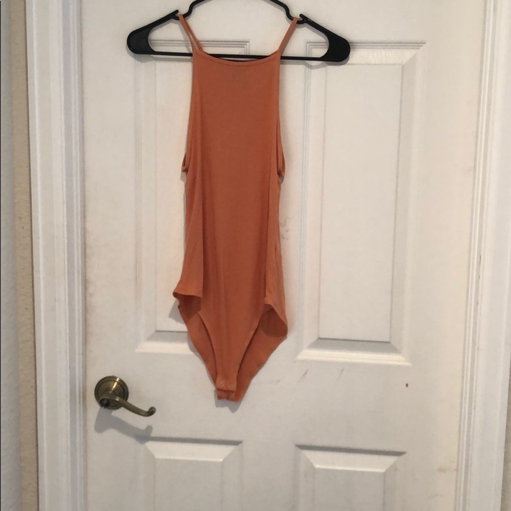 Orange forever 21 body suit